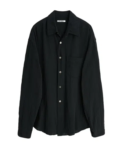 Our Legacy Long-sleeve Cotton Shirt In Black