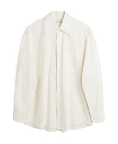 Our Legacy Long-sleeve Cotton Shirt In White
