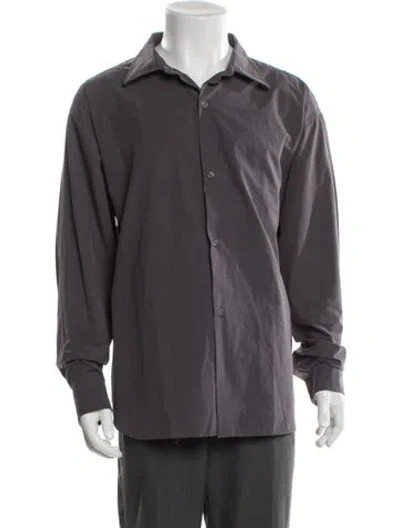 Pre-owned Our Legacy Long Sleeve Dress Shirt In Gray