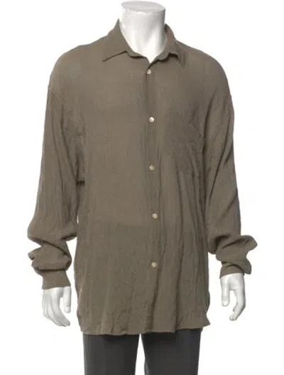 Pre-owned Our Legacy Long Sleeve Dress Shirt In Neutral