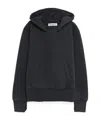 Our Legacy Relic Cropped Distressed Cotton-jersey Hoodie In Black