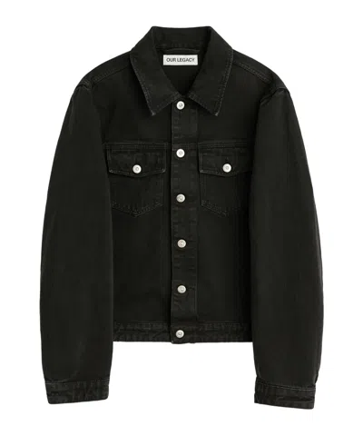 Our Legacy Point-collar Jacket In Black