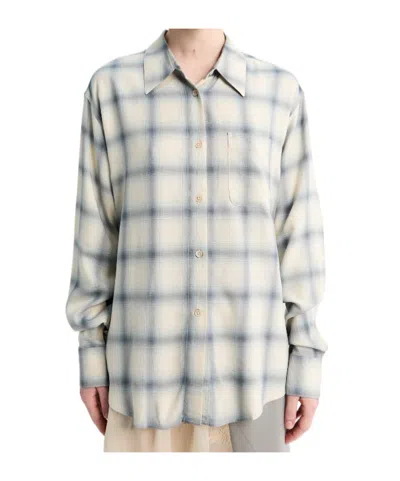 OUR LEGACY FOREVER PLAID-PATTERN SHIRT