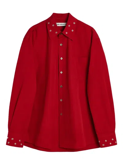 Our Legacy Long-sleeve Shirt In Red
