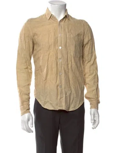 Pre-owned Our Legacy Long Sleeve Shirt In Yellow