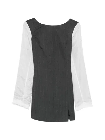 Our Legacy Long-sleeve Tailored Dress In Gray