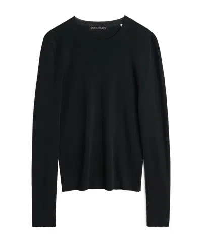 Our Legacy Long-sleeved Barry T-shirt In Black