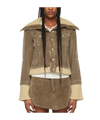 Our Legacy Long Sleeved Button-down Jacket In Multicolor