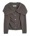 Our Legacy Knitwear Cardigan Fold-over Collar In Black