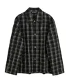 Our Legacy Haven Jacket Checked Pattern In Black