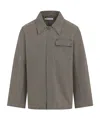 Our Legacy Straight-cut Casual Jacket With Pointed Collar In Gray