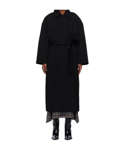 Our Legacy Long-sleeved Coat In Black