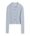Our Legacy Long-sleeved Knitted Cardigan In Gray