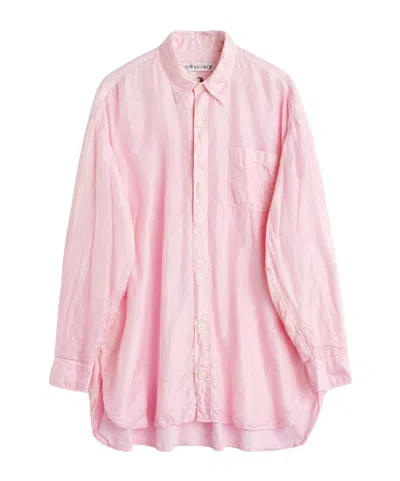 Our Legacy Long-sleeved Lapel Shirt In Pink
