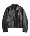 Our Legacy Collared Front Pockets Smooth Texture In Black