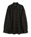 Our Legacy Borrowed Plaid Button-up Shirt In Black