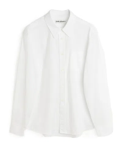 Our Legacy Long-sleeved Shirt In White