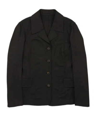 Our Legacy Long-sleeved Suit Coat In Black