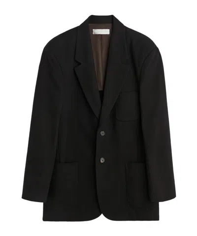 Our Legacy Long-sleeved Suit Coat In Black
