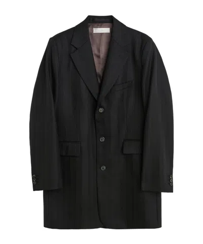Our Legacy Long-sleeved Suit Coat In Black