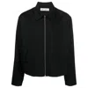 Our Legacy Wool Jacket Collared Design Long Sleeves Pockets In Black