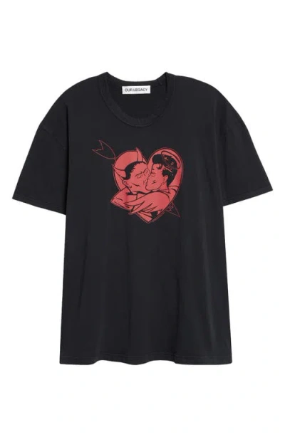 OUR LEGACY OUR LEGACY LOOSE LOVE STORY GRAPHIC T-SHIRT