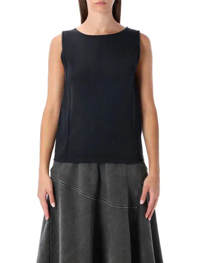Our Legacy Modern Sleeveless Top Laser-cut Design In Black