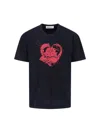 Our Legacy Mens Love Story Print Loose Love Graphic-print Cotton T-shirt In Blue