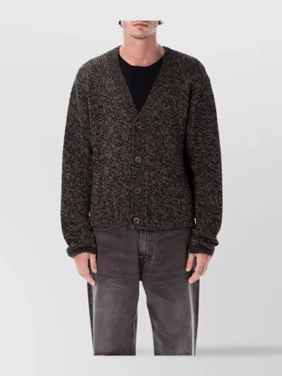 Our Legacy Academy Cardigan In Bear Twist Mouline Wool In Multi