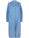Our Legacy Machine Longline Shirt Dress In Blau