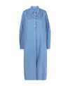 Our Legacy Machine Longline Shirt Dress In Blue