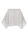 Our Legacy Gray Mainsail Mini Skirt In 白色