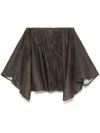 Our Legacy Brown Mainsail Miniskirt In Braun