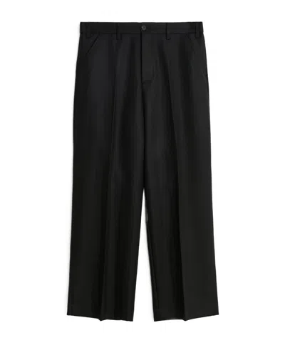 Our Legacy Maitre D Belt-loop Casual Pants In Black