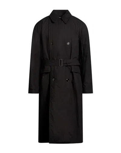 Our Legacy Man Coat Black Size 38 Cotton, Nylon