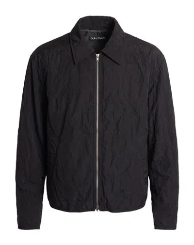 Our Legacy Man Jacket Black Size 40 Polyamide, Polyester