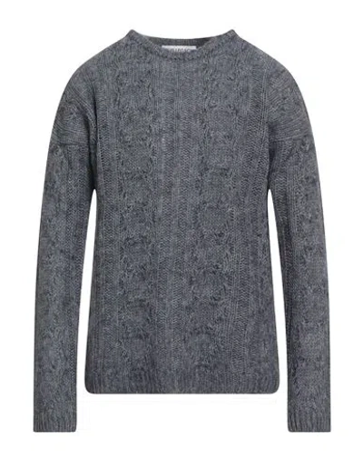 OUR LEGACY OUR LEGACY MAN SWEATER SLATE BLUE SIZE 42 ACRYLIC, ALPACA WOOL, WOOL
