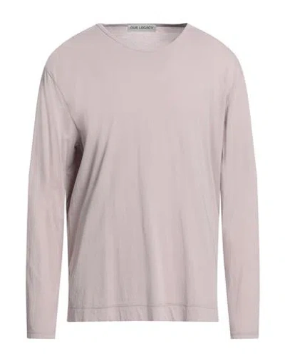 Our Legacy Man T-shirt Lilac Size 40 Cotton In Purple