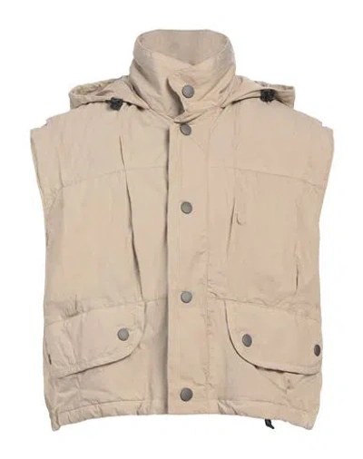 Our Legacy Man Vest Taupe Size 38 Cotton, Polyamide In Neutral