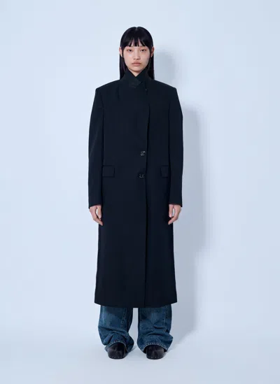 Our Legacy Manta Gabardine Coat In Black