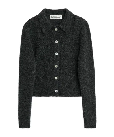 Our Legacy Mazzy Button Cardigan In Black