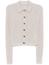 Our Legacy Mazzy Open-knit Brushed Alpaca-blend Cardigan In Neutrals