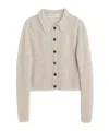 Our Legacy Mazzy Open-knit Brushed Alpaca-blend Cardigan In Nude