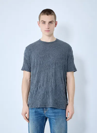 Our Legacy Men Crinke Box T-shirt In Blue