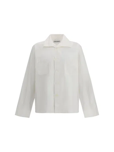 Our Legacy Men Funnel Shirt In White