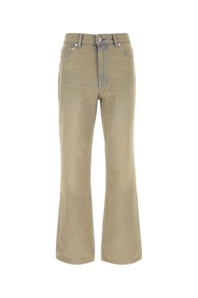 Our Legacy Grey Flared Jeans In Green