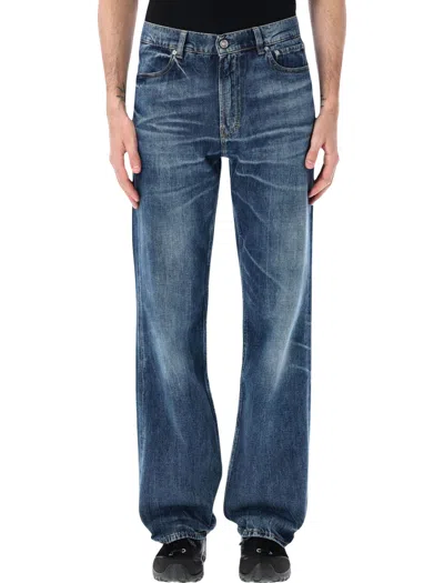 Our Legacy Men's High-waisted Bootcut Jeans In Blue
