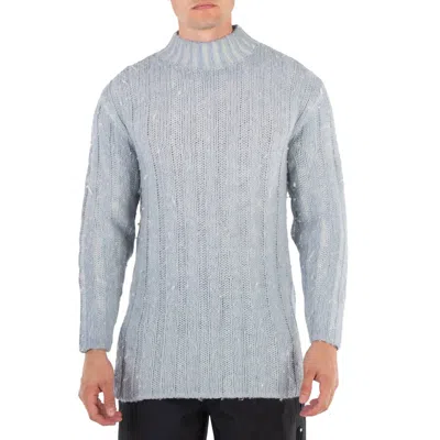 Our Legacy Men's Ice Blue Acrylic Funnel Neck Jumper