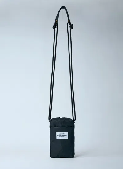 Our Legacy Men Logo Patch Sling Crossbody Bag In Black