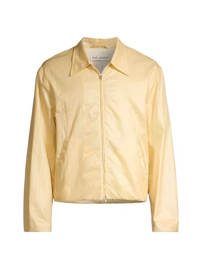 Our Legacy Men's Mini Coated Jacket In Cream